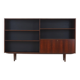 Bookcase with bar cabinet, rosewood veneer, Denmark, 1970s