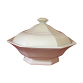 White porcelain soup dish