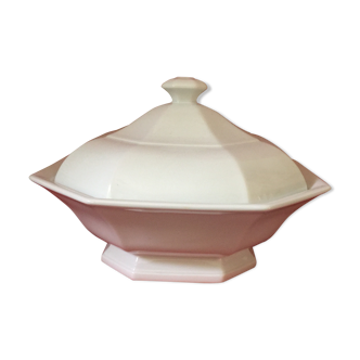 White porcelain soup dish