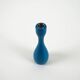 Blue candlestick, Danish design, 1970s, made in Denmark