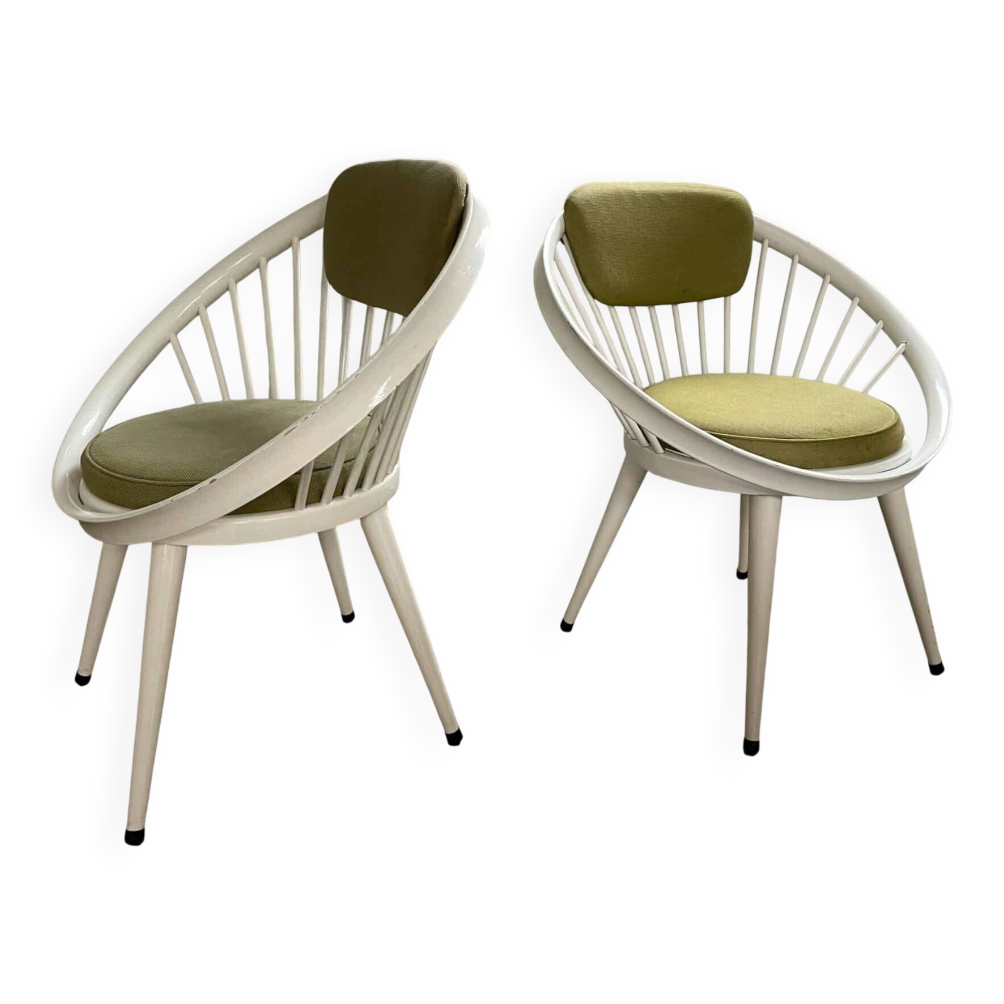 Ensemble de chaises Cercle, Yngve Ekström, 1960