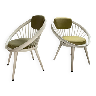 Ensemble de chaises Cercle, Yngve Ekström, 1960