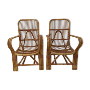 Ensemble vintage de 2 - chaises