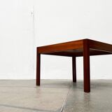 Mid-century teak and walnut side table, 1960s.