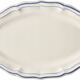 Oval dish n°6 collection blue fillets