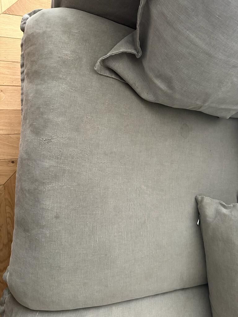Sofa Paros 2 places Linen Gray