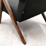 Mid Century Easy Chair Model B - 310 Var in Black Buckle