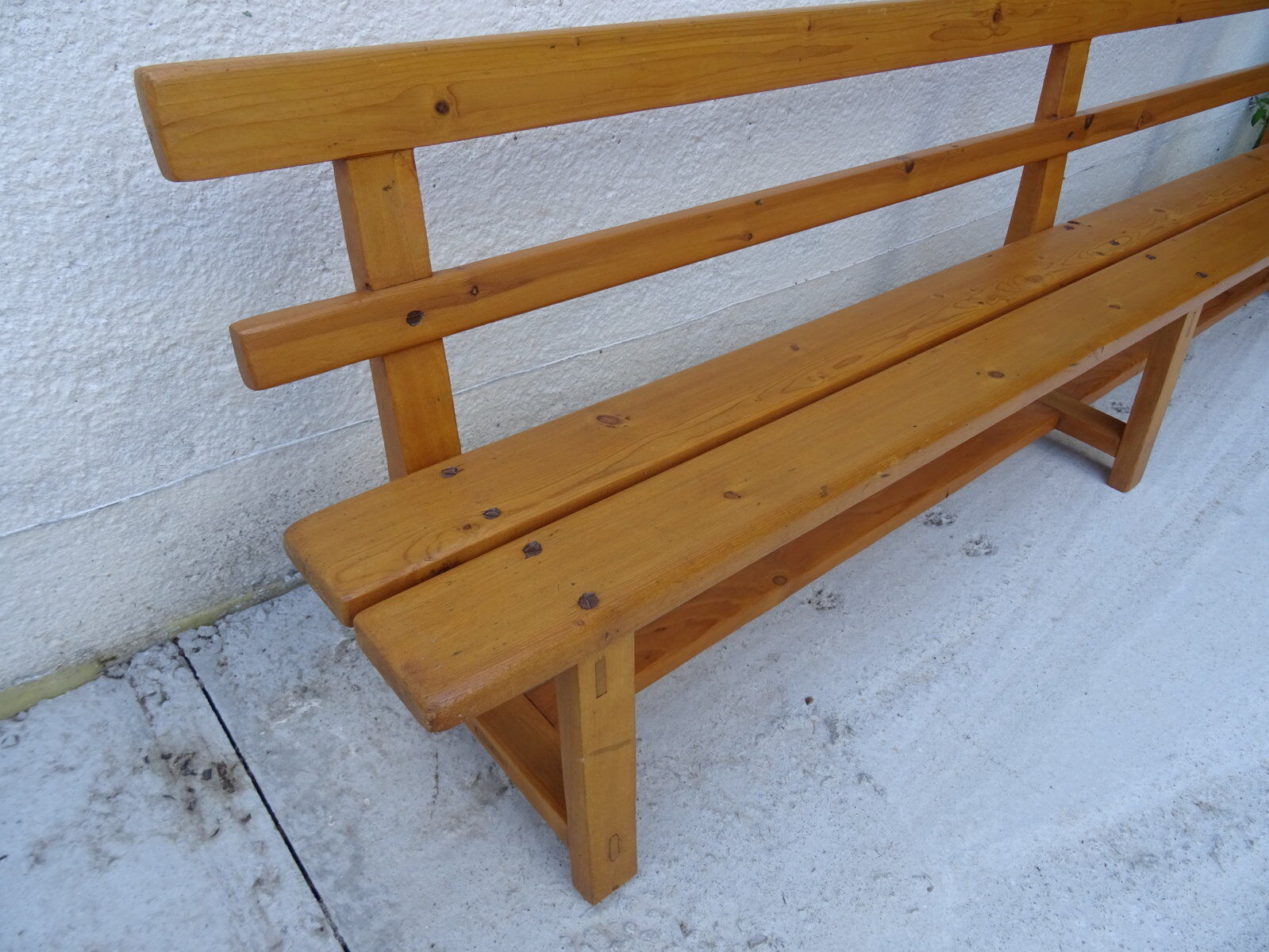 Kindergarten bench solid wood