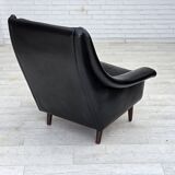 1960s, Danish highback armchair by Aage Christensen, furniture leather.
