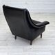 Fauteuil danois en cuir par Aage Christensen, années 1960