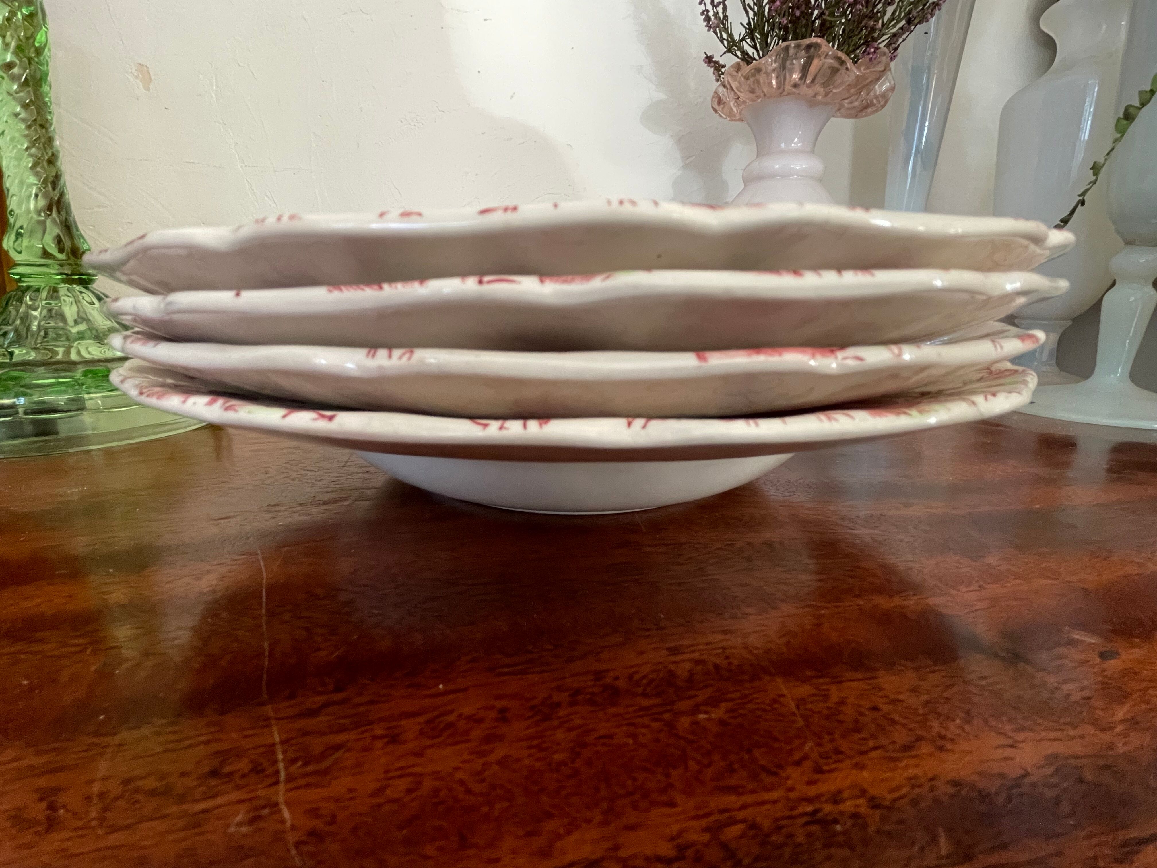 Lot de 4 assiettes creuses Rose chintz Johnson Bros Selency