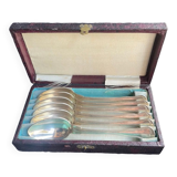 Case of 6 small dessert spoons – Silver metal - Christofle