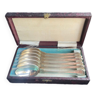 Case of 6 small dessert spoons – Silver metal - Christofle