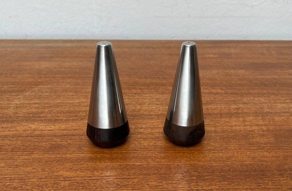 Pair of Danish Mid-Century Salt and Pepper Shakers by A&B Lundtofte, 1960s