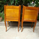 Pair of bedside tone cherry tree