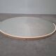 1970s Czechoslovakian Round Wall Mirror with Beige Frame