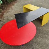 De Stijl-Inspired Desk by Peter Maly for Interlübke – Duo Series, 1980s