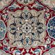 Vintage hand-knotted rug in virgin wool and silk, 1960s.