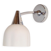 Vintage Circe Wall Lamp in Glass and Metal from Antonangeli Illuminazioni, 1980s