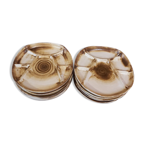 suite de 10 assiettes