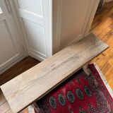 Old school bench in raw wood
