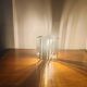 Vintage 70s chrome cube lamp – Brutalist / Space Age style + Bulb