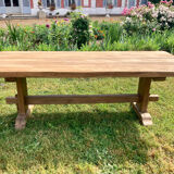 Solid oak monastery table