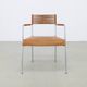 2x Arm Chair in Leather and Stainless steel by Gerard van den Berg, 1990s