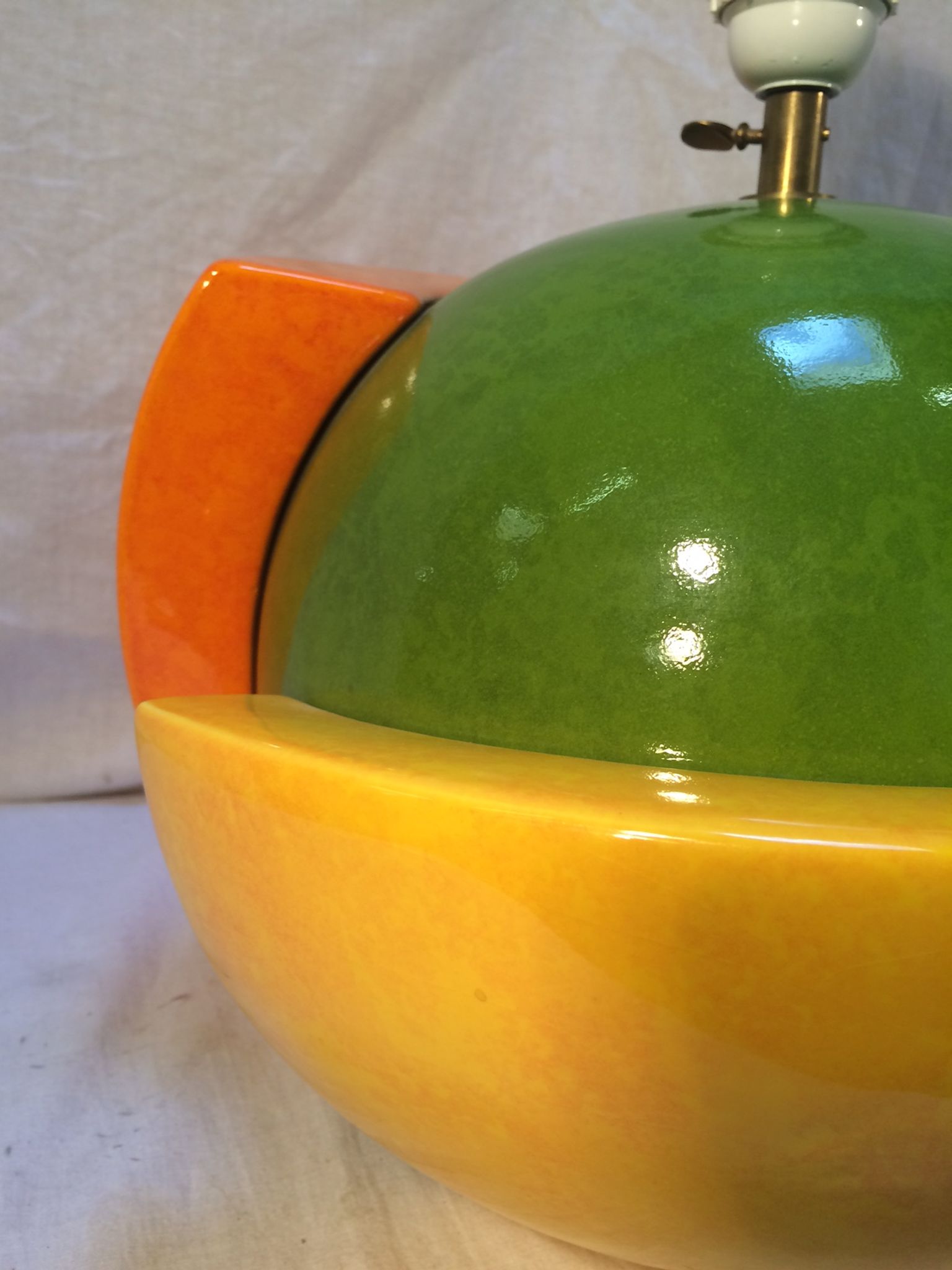 Vintage lamp "Laurence" ball format by François Chatain for Roche Bobois - 80s