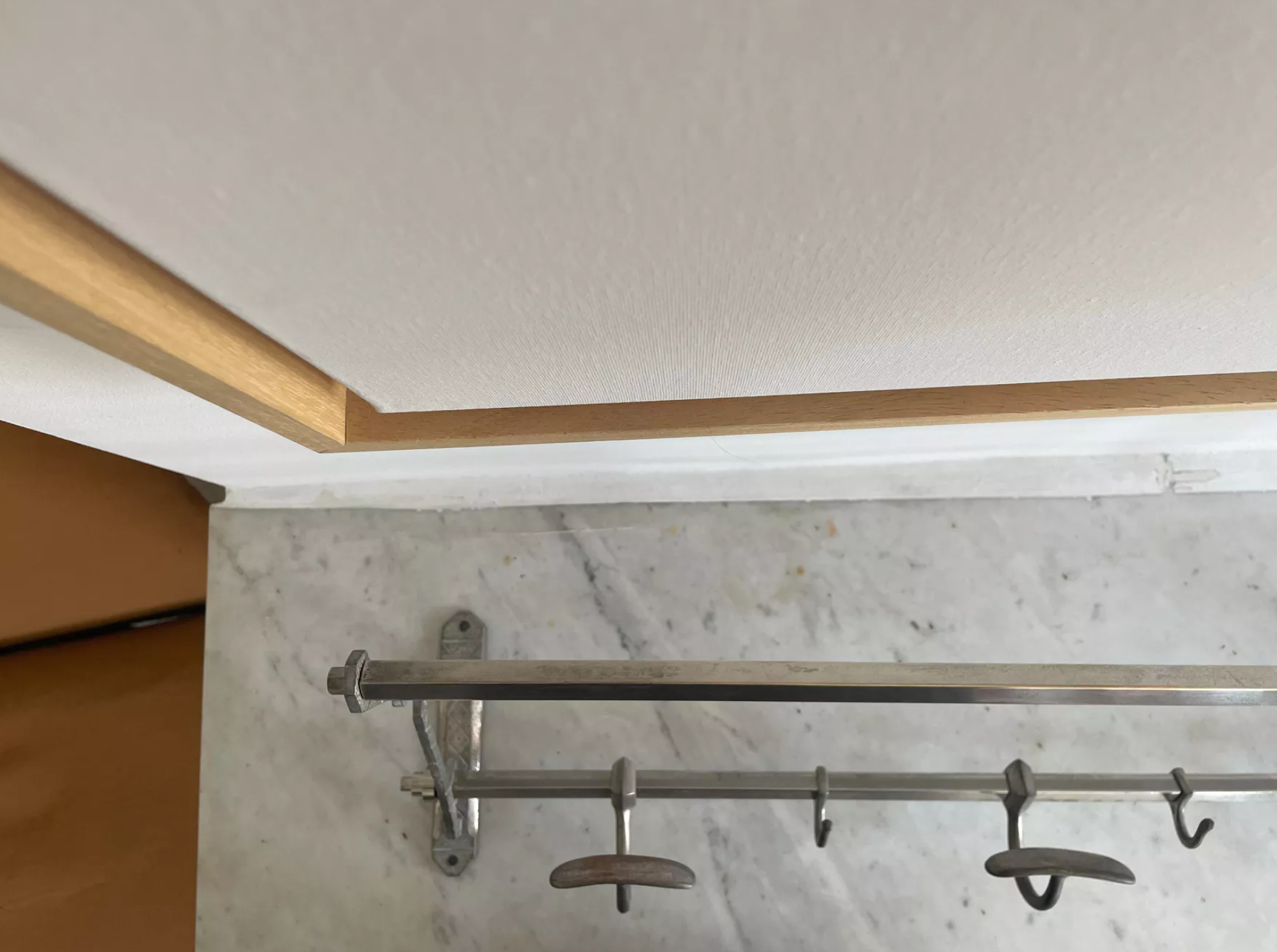 Coat rack, chromed metal, art deco