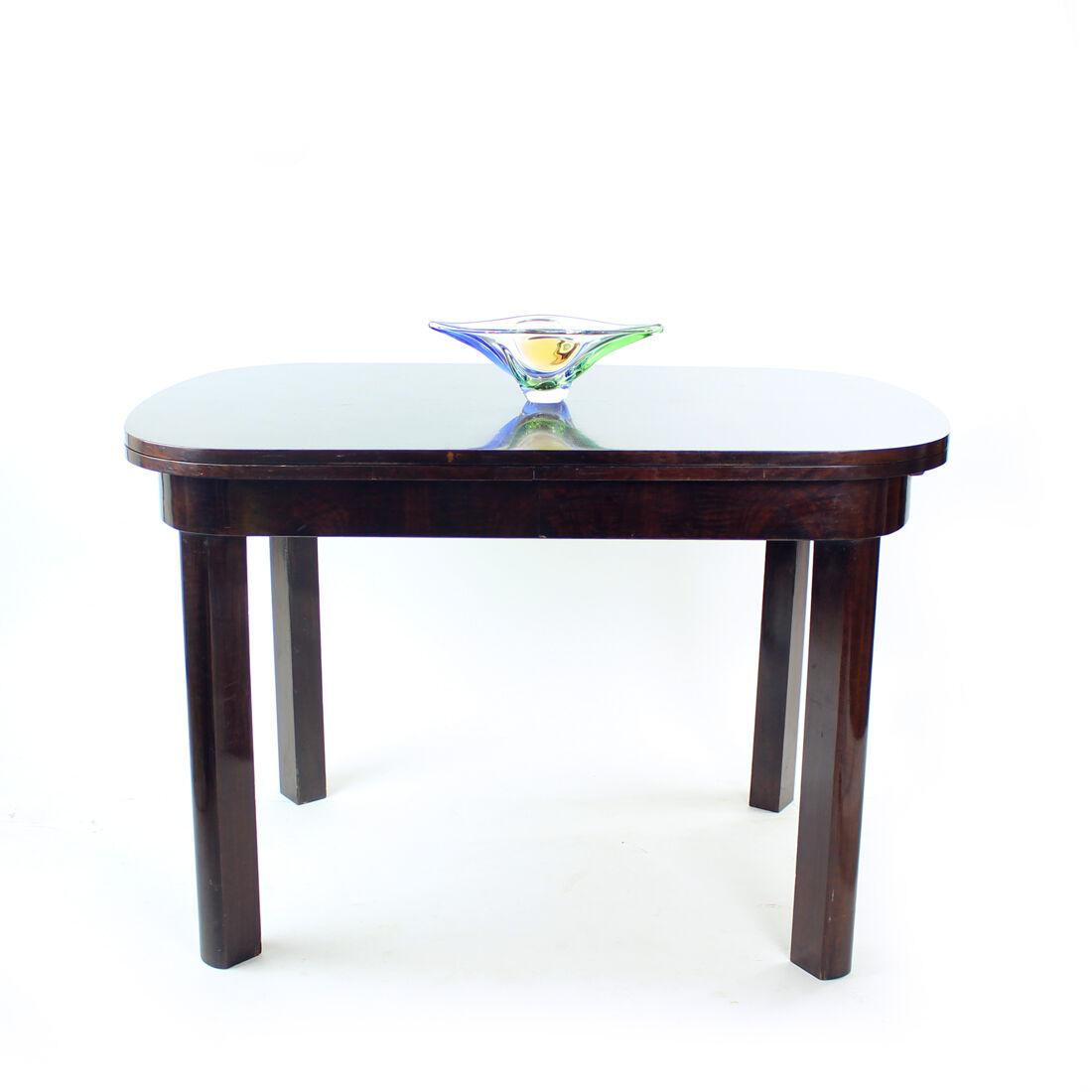 Art Deco Extendable Dining Table, Czechoslovakia 1940s