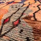 Authentic moroccan boujaad rug vintage handmade wool 300x200 cm