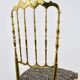 Mid-Century Chiavari Chair in Brass by Giuseppe Gaetano Descalzi, Italy, 1950s