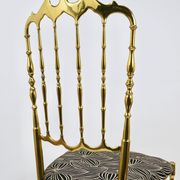 Mid-Century Chiavari Chair in Brass by Giuseppe Gaetano Descalzi, Italy, 1950s