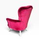 Fauteuil baroque fuchsia vintage / siège