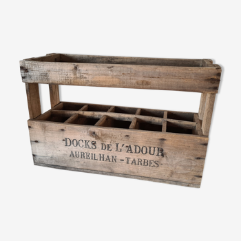 Vintage bottle box docks de l'adour