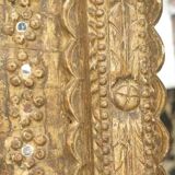 Oval carved wooden mirror 150x101cm