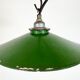 Industrial Green Enamel Light, 1950s