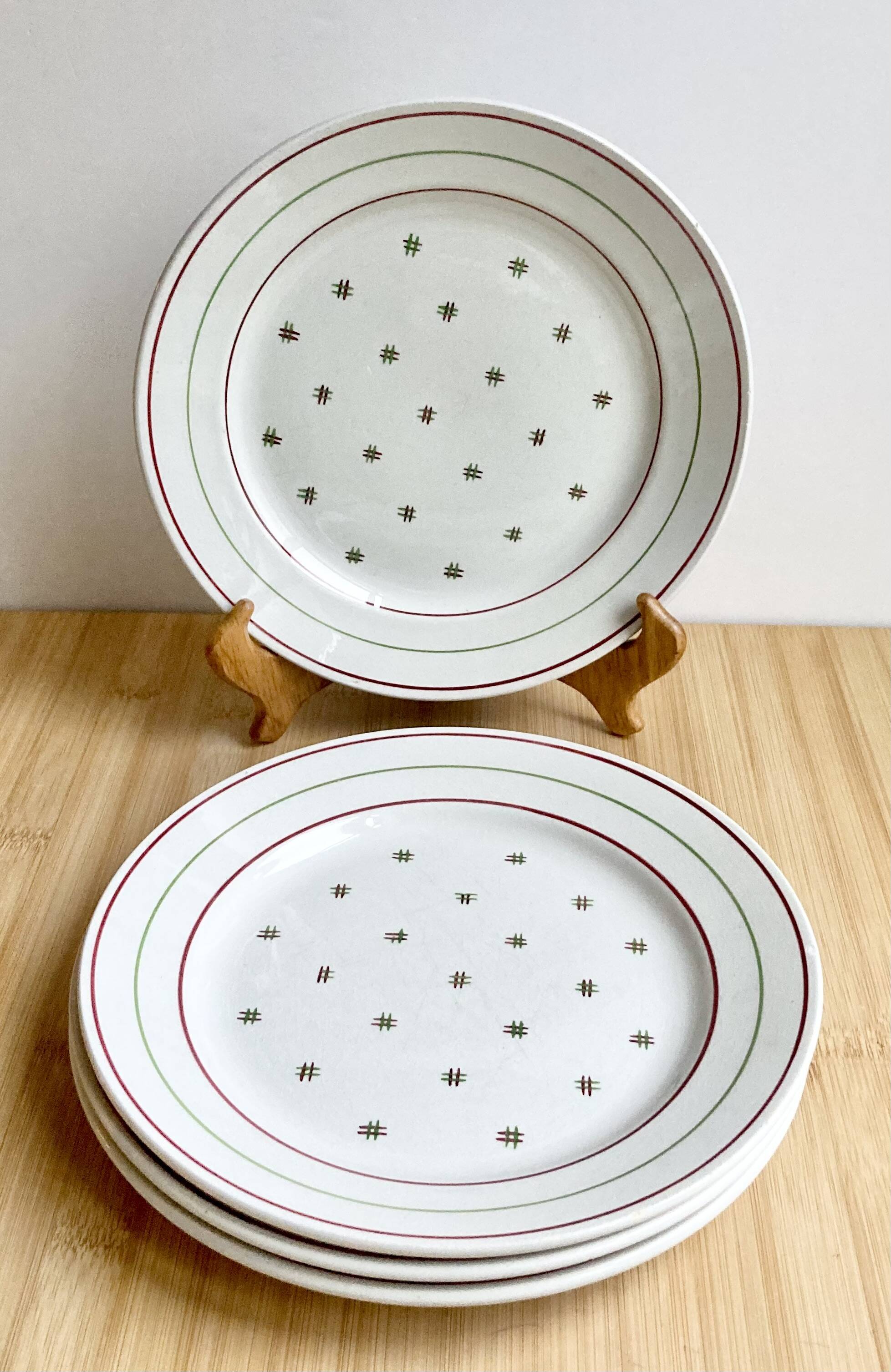 4 Luneville 50s flat plates