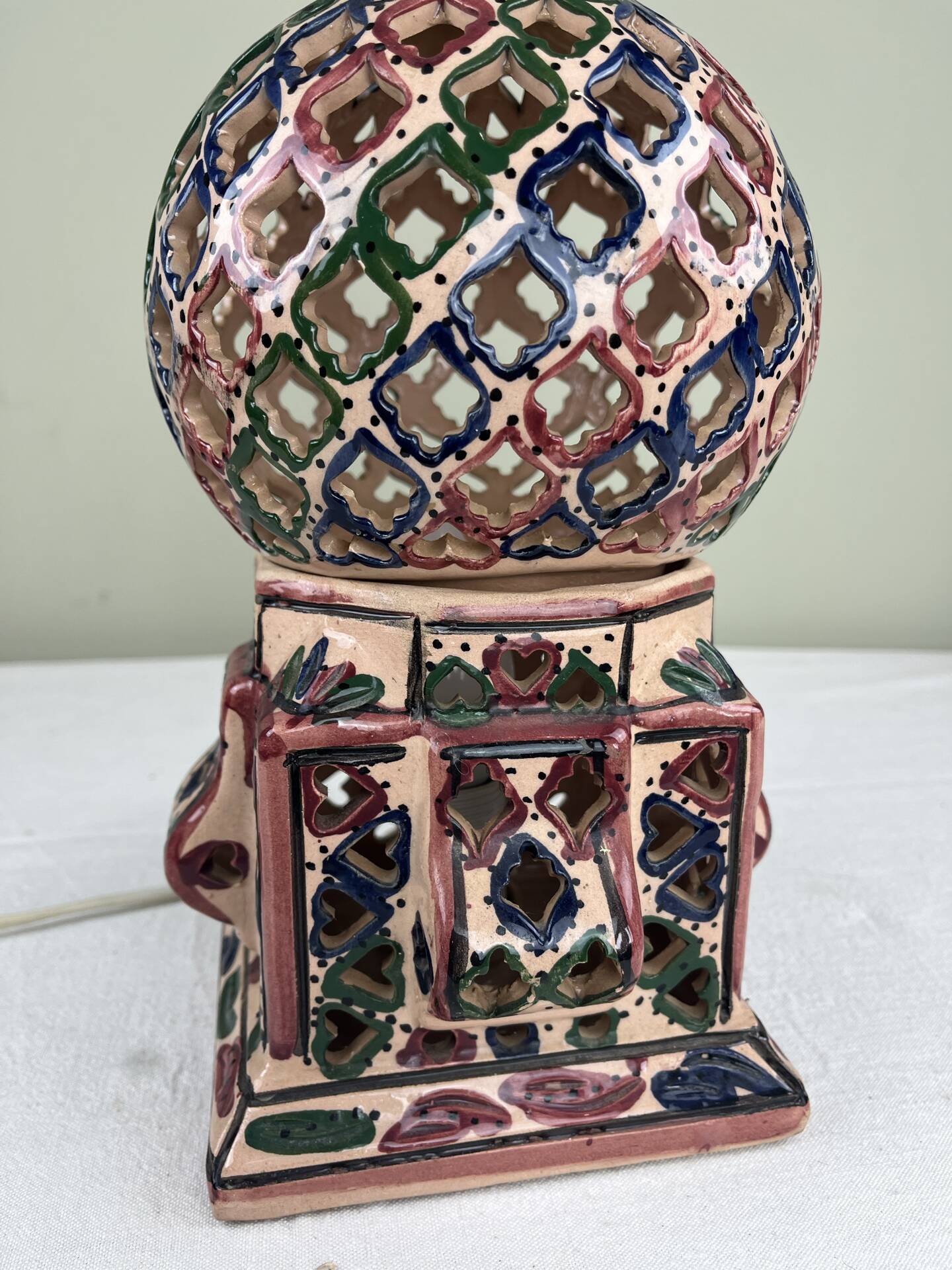 Lampe artisanale ethnique