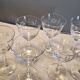 7 antique white wine/port glasses in crystal in excellent condition.