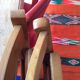 Wooden and cane folding chairs