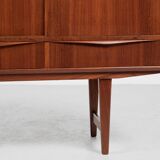 Midcentury Danish highboard in teak by E.W. Bach for Sejling Skabe 1960s - with 4 doors & 4 drawers