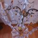 Chandelier to, colored crystal tassels