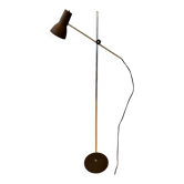 Adjustable Mid Century brown floor lamp