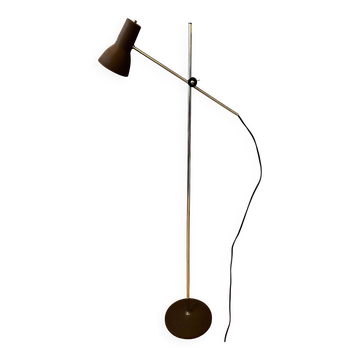 Adjustable Mid Century brown floor lamp