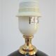 Black ceramic lamp foot robert de schuytener 90s