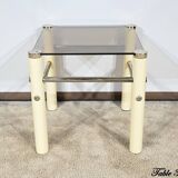 Beige Metal Nesting Tables, attributed to Yves Boutboul – 1970