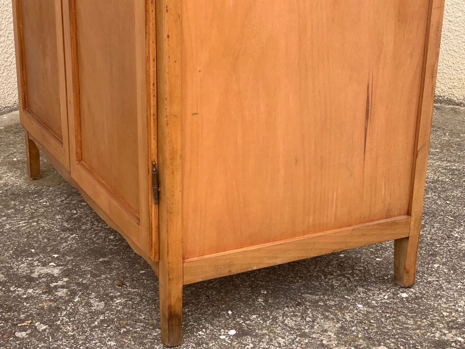 Parisian wardrobe vintage beech 1970