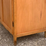 Parisian wardrobe vintage beech 1970